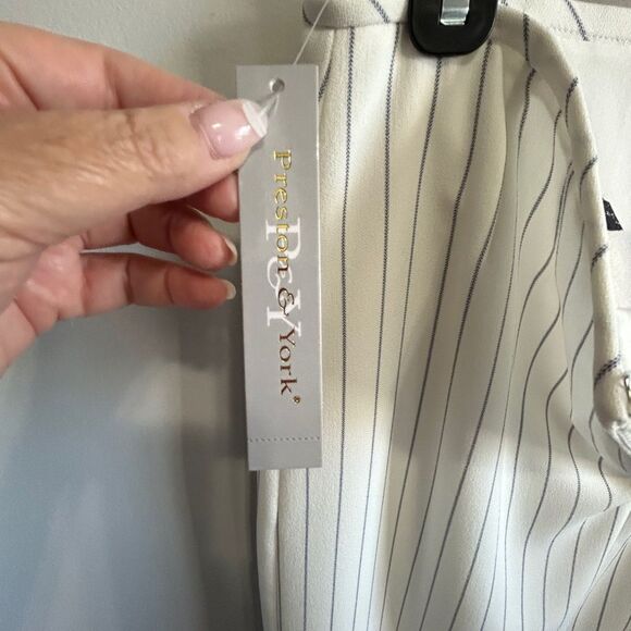 Preston & York Cream Pleated Pencil Skirt - Picture 8 of 8